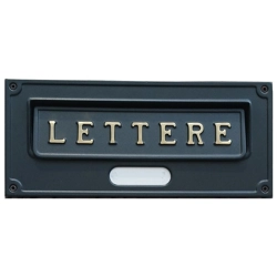 vendita online Placca lettere roma verniciata ghisa art.a6ghn Cassette postali, bacheche e casellari Alubox